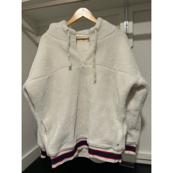 UGG Kailani Sherpa Hoodie CREAM Hooded Sweater Sz M - Picture 6 of 10